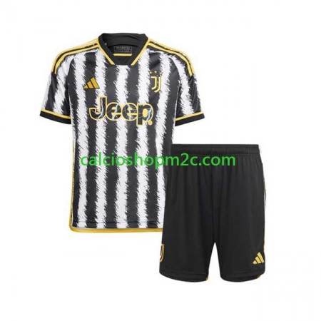 Juventus Bambino Maglia Prima 2023/2024 Manica Corta (+ Pantaloncini)